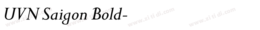 UVN Saigon Bold字体转换